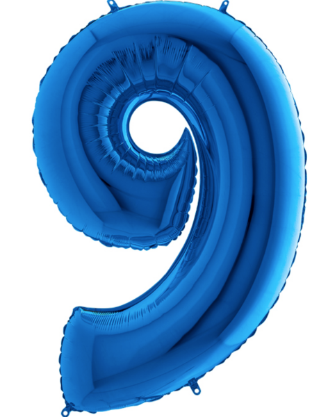 Blaue Zahl: 9 - 102cm